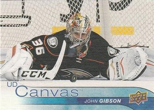 #C2 John Gibson - Anaheim Ducks - 2016-17 Upper Deck - UD Canvas Hockey