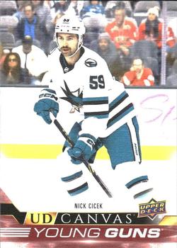 #C367 Nick Cicek - San Jose Sharks - 2022-23 Upper Deck - UD Canvas Hockey