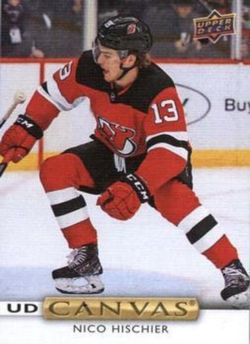 #C36 Nico Hischier - New Jersey Devils - 2019-20 Upper Deck - UD Canvas Hockey