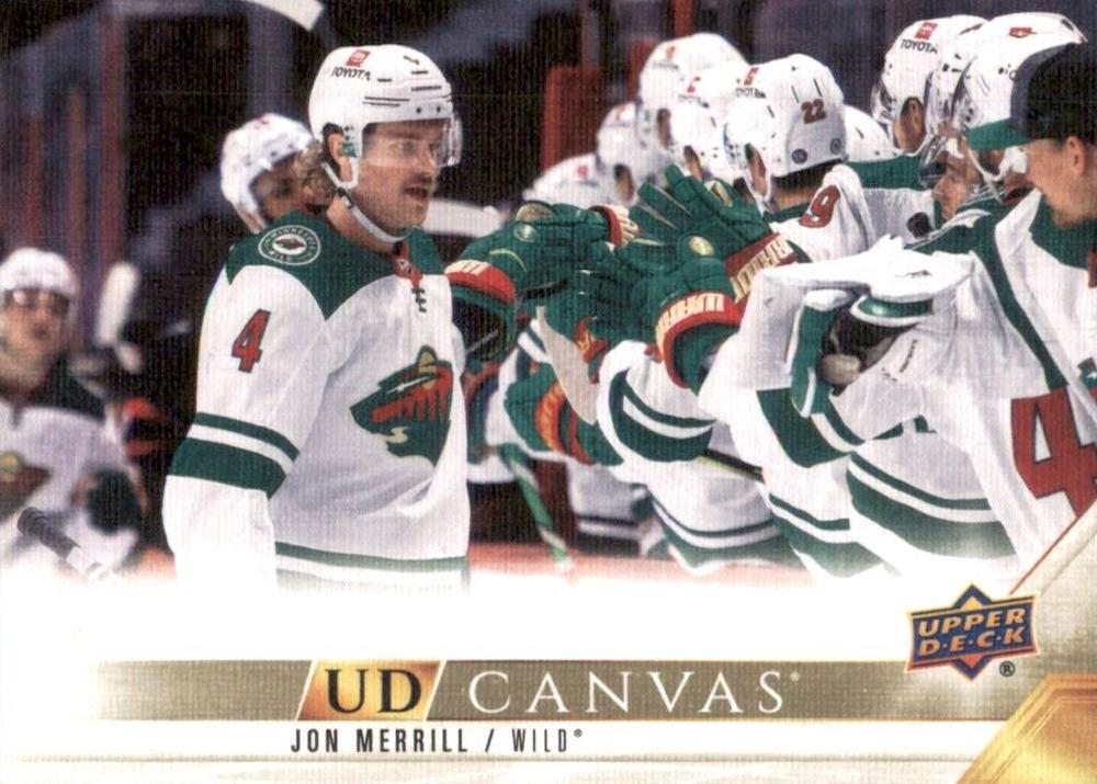 #C41 Jon Merrill - Minnesota Wild - 2022-23 Upper Deck - UD Canvas Hockey