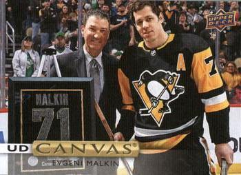 #C44 Evgeni Malkin - Pittsburgh Penguins - 2019-20 Upper Deck - UD Canvas Hockey