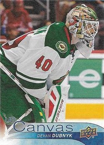 #C45 Devan Dubnyk - Minnesota Wild - 2016-17 Upper Deck - UD Canvas Hockey