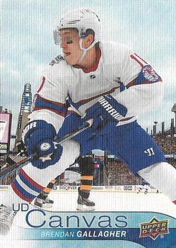 #C48 Brendan Gallagher - Montreal Canadiens - 2016-17 Upper Deck - UD Canvas Hockey
