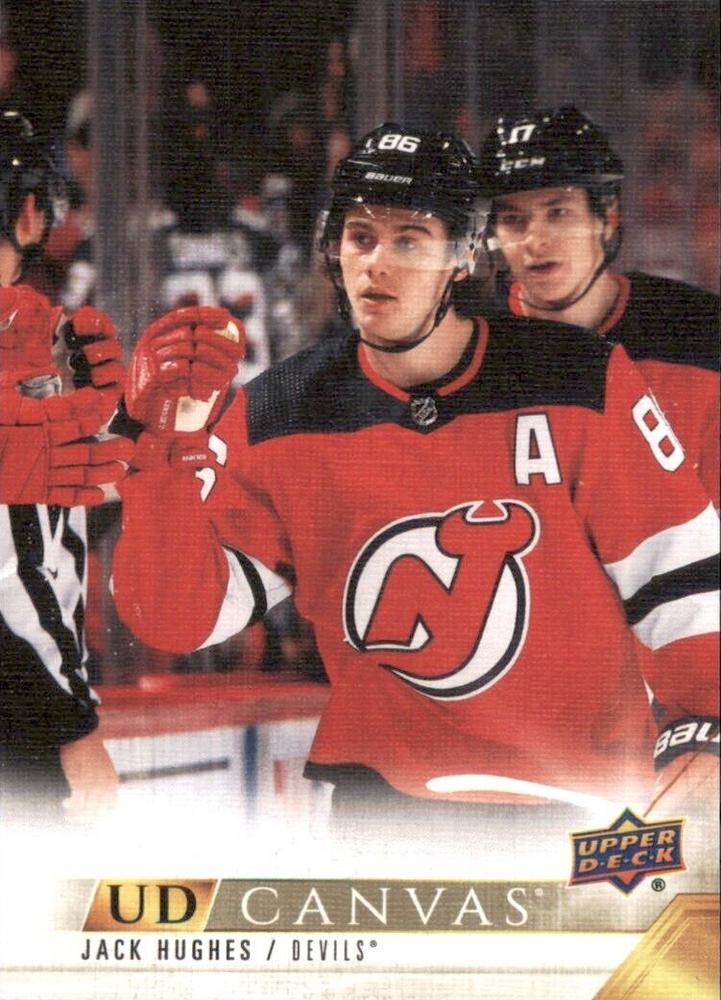 #C49 Jack Hughes - New Jersey Devils - 2022-23 Upper Deck - UD Canvas Hockey