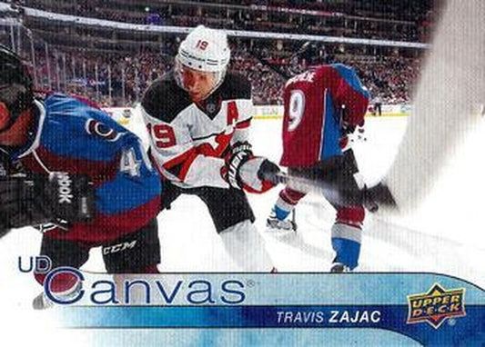 #C52 Travis Zajac - New Jersey Devils - 2016-17 Upper Deck - UD Canvas Hockey
