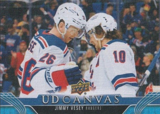 #C53 Jimmy Vesey - New York Rangers - 2023-24 Upper Deck - UD Canvas Hockey