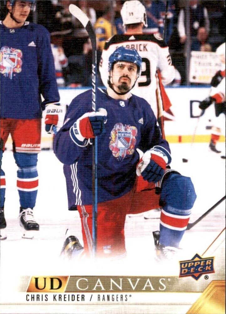 #C54 Chris Kreider - New York Rangers - 2022-23 Upper Deck - UD Canvas Hockey