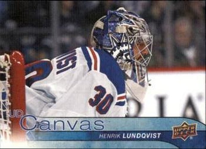 #C56 Henrik Lundqvist - New York Rangers - 2016-17 Upper Deck - UD Canvas Hockey