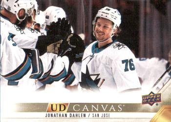 #C64 Jonathan Dahlen - San Jose Sharks - 2022-23 Upper Deck - UD Canvas Hockey