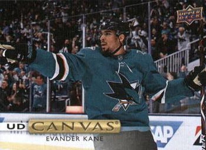 #C74 Evander Kane - San Jose Sharks - 2019-20 Upper Deck - UD Canvas Hockey