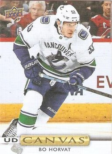 #C77 Bo Horvat - Vancouver Canucks - 2019-20 Upper Deck - UD Canvas Hockey