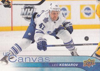 #C77 Leo Komarov - Toronto Maple Leafs - 2016-17 Upper Deck - UD Canvas Hockey