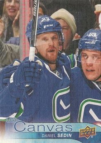 #C80 Daniel Sedin - Vancouver Canucks - 2016-17 Upper Deck - UD Canvas Hockey