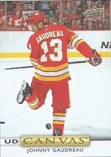 #C81 Johnny Gaudreau - Calgary Flames - 2019-20 Upper Deck - UD Canvas Hockey
