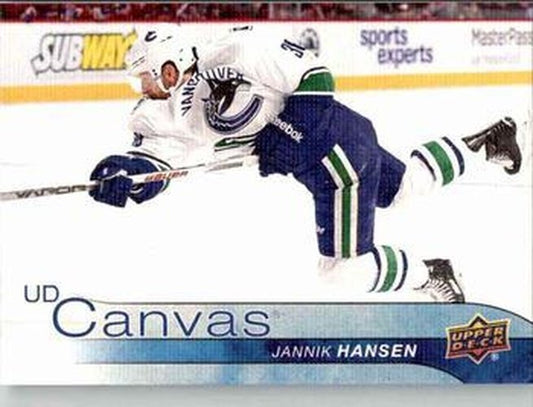 #C82 Jannik Hansen - Vancouver Canucks - 2016-17 Upper Deck - UD Canvas Hockey