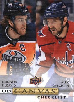 #C90 Connor McDavid / Alex Ovechkin - Edmonton Oilers / Washington Capitals - 2019-20 Upper Deck - UD Canvas Hockey