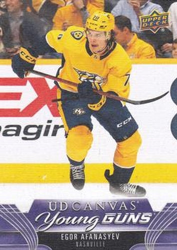 #C96 Egor Afanasyev - Nashville Predators - 2023-24 Upper Deck - UD Canvas Hockey