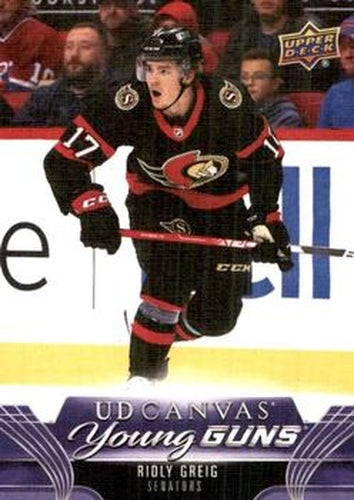 #C97 Ridly Greig - Ottawa Senators - 2023-24 Upper Deck - UD Canvas Hockey