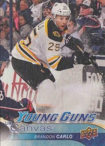 #C97 Brandon Carlo - Boston Bruins - 2016-17 Upper Deck - UD Canvas Hockey