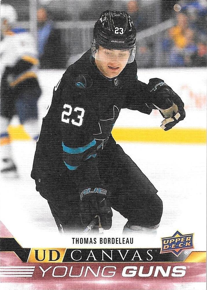 #C97 Thomas Bordeleau - San Jose Sharks - 2022-23 Upper Deck - UD Canvas Hockey