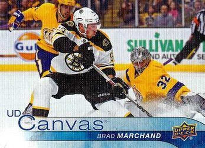 #C9 Brad Marchand - Boston Bruins - 2016-17 Upper Deck - UD Canvas Hockey