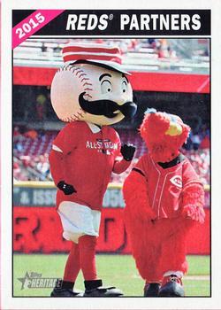 #CC-3 Reds Partners Cincinnati Reds Mascots - Cincinnati Reds - 2015 Topps Heritage - Combo Cards Baseball