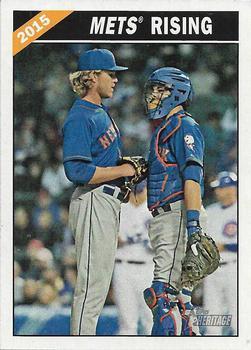 #CC-8 Mets Rising Noah Syndergaard / Kevin Plawecki - New York Mets - 2015 Topps Heritage - Combo Cards Baseball