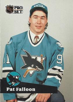 #CC3 Pat Falloon - San Jose Sharks - 1991-92 Pro Set - Collectibles Hockey