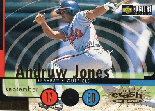 #CG14c Andruw Jones - Atlanta Braves - 1998 Collector's Choice - You Crash the Game Baseball