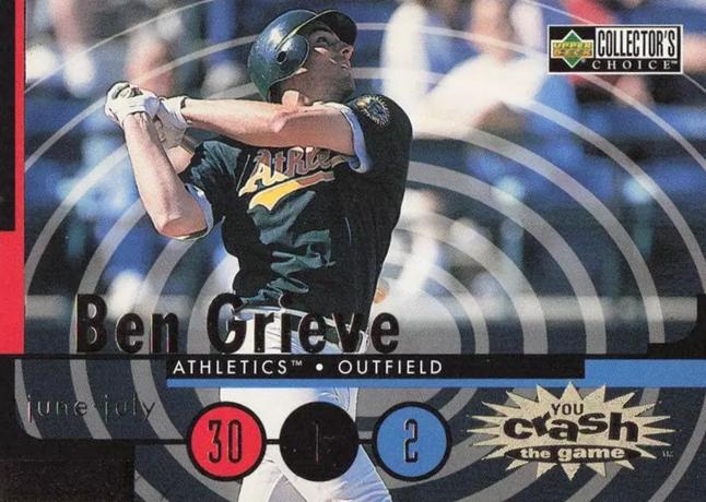 #CG18a Ben Grieve - Oakland Athletics - 1998 Collector's Choice - You Crash the Game Baseball