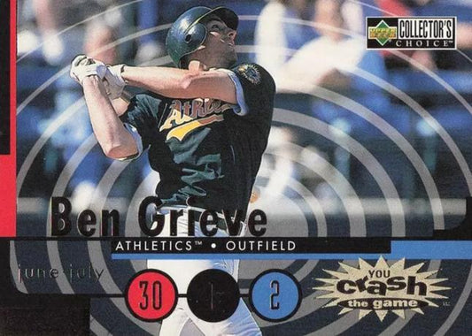 #CG18a Ben Grieve - Oakland Athletics - 1998 Collector's Choice - You Crash the Game Baseball