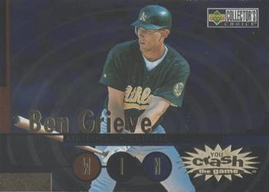 #CG18 Ben Grieve - Oakland Athletics - 1998 Collector's Choice - You Crash the Game Exchange Baseball