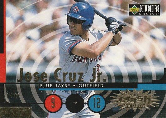 #CG23a Jose Cruz Jr. - Toronto Blue Jays - 1998 Collector's Choice - You Crash the Game Baseball