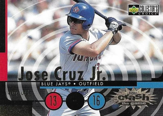 #CG23b Jose Cruz Jr. - Toronto Blue Jays - 1998 Collector's Choice - You Crash the Game Baseball