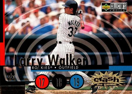 #CG3a Larry Walker - Colorado Rockies - 1998 Collector's Choice - You Crash the Game Baseball