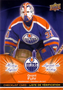 #CL4 Grant Fuhr - Edmonton Oilers - 2009-10 Upper Deck McDonald's - Checklists Hockey