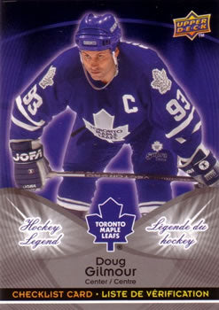 #CL6 Doug Gilmour - Toronto Maple Leafs - 2009-10 Upper Deck McDonald's - Checklists Hockey