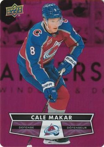 #DC-14 Cale Makar - Colorado Avalanche - 2021-22 Upper Deck Tim Hortons - Red Die Cut Hockey