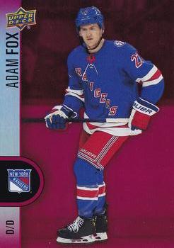 #DC-16 Adam Fox - New York Rangers - 2022-23 Upper Deck Tim Hortons - Red Die Cuts Hockey