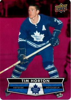 #DC-1 Tim Horton - Toronto Maple Leafs - 2021-22 Upper Deck Tim Hortons - Red Die Cut Hockey