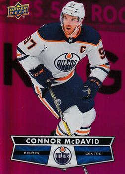 #DC-21 Connor McDavid - Edmonton Oilers - 2021-22 Upper Deck Tim Hortons - Red Die Cut Hockey