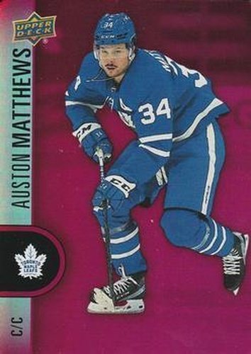#DC-28 Auston Matthews - Toronto Maple Leafs - 2022-23 Upper Deck Tim Hortons - Red Die Cuts Hockey