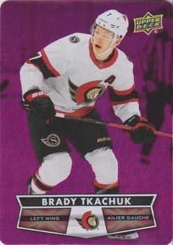 #DC-28 Brady Tkachuk - Ottawa Senators - 2021-22 Upper Deck Tim Hortons - Red Die Cut Hockey
