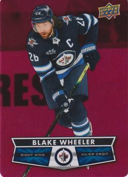 #DC-30 Blake Wheeler - Winnipeg Jets - 2021-22 Upper Deck Tim Hortons - Red Die Cut Hockey