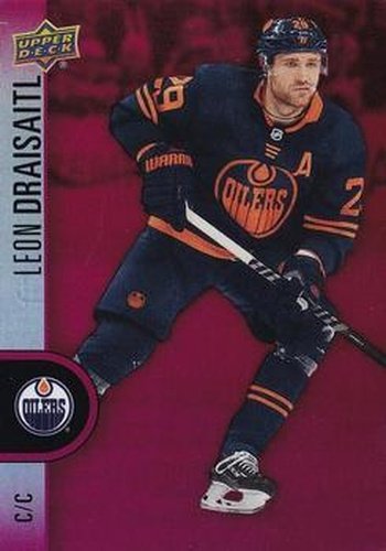 #DC-30 Leon Draisaitl - Edmonton Oilers - 2022-23 Upper Deck Tim Hortons - Red Die Cuts Hockey