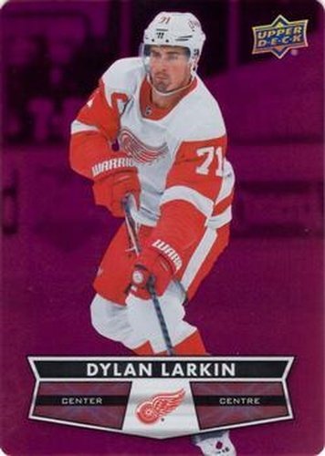 #DC-31 Dylan Larkin - Detroit Red Wings - 2021-22 Upper Deck Tim Hortons - Red Die Cut Hockey