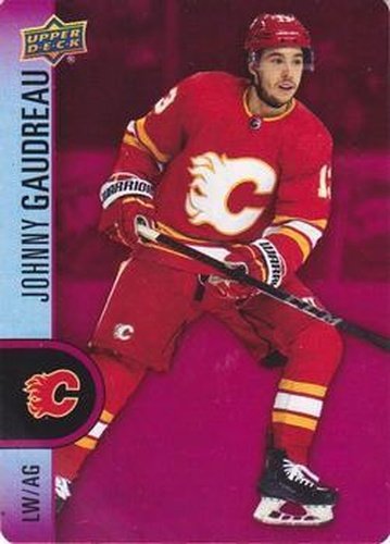 #DC-34 Johnny Gaudreau - Calgary Flames - 2022-23 Upper Deck Tim Hortons - Red Die Cuts Hockey