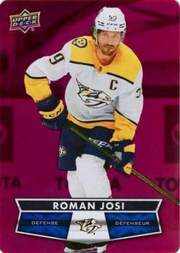 #DC-34 Roman Josi - Nashville Predators - 2021-22 Upper Deck Tim Hortons - Red Die Cut Hockey