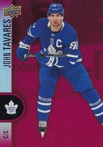 #DC-36 John Tavares - Toronto Maple Leafs - 2022-23 Upper Deck Tim Hortons - Red Die Cuts Hockey