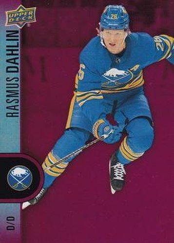 #DC-39 Rasmus Dahlin - Buffalo Sabres - 2022-23 Upper Deck Tim Hortons - Red Die Cuts Hockey